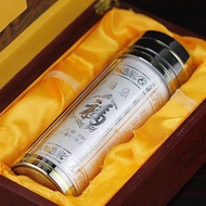 Silver Water Cup 999 Sterling Silver Foot Silver Snowflake S银水杯999纯银足银雪花银手工熟银内胆银杯子食用银999纯银杯9.8