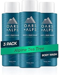 Oars + Alps Men's Moisturizing Body and Face Wash, Skin Care Infused with Vitamin E and Antioxidants