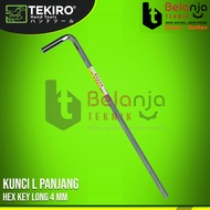 Tekiro L Key Length 4 mm Short L Key 4 mm Hex Key Short 4MM Allen Key Set