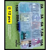 Complete Small Fuse Blade Mini Fuse Plug-In Fuse Motorcycle Fuse Car