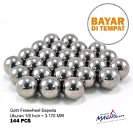 Gotri Freewheel Sepeda 1/8 Inch - 3.175 MM Steel Ball - 144 PCS