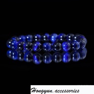 EW-5A Natural Lapis Lazuli Tiger Eye Bracelet Fashion Art Retro Men Women Round Bead