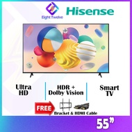 [ FREE DELIVERY ] HISENSE LED TV UHD 4K Smart TV A6100 55"