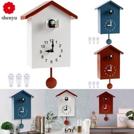 Cuckoo Clock Plastic Cuckoo Wall Clock with Bird Tweeting Sound Hanging Bird Clock Battery Operated Cuckoo Clock for Home Living Room SHOPSBC3920