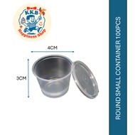 ROUND SMALL CONTAINER 1OZ 100PCS
