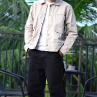 Tony Jack Work Jacket Radiant Grey Boxy Fit Jaket Pria