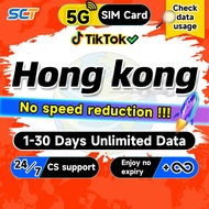 HongKong SIM Card 1-30 Days Daily 500M-10GB Unlimited 4G Data Hongkong SIM