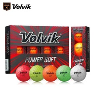 [สินค้าใหม่] VOLVIK Golf ลูกบอล 2 ชั้น ลูกบอลสี Power Soft Color Ball ลูกกอล์ฟ 2 ชั้น Titleist HNMA Golf accessoriesஐ☞✺