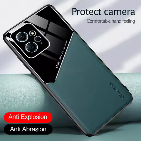 Camera Shockproof Leather Case For Xiaomi Redmi Note 12 4G Note12 Pro Plus Turbo 5G 12Pro 12S 12R Ca