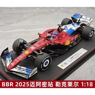 BBR 2025 Miami Station Ferrari SF25 Leclair F1 1: 18 On Delivery