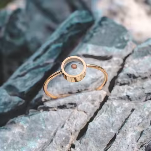 Nedar Mustard Seed Faith Ring for Women Girls Dandelion Seeds Faith as a Mustard Seed Finger Rings C