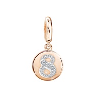 PRIMA จี้เพชรรูปตัวเลข 8 Lucky Number Collection ตัวเรือน 9K รหัสสินค้า 991P0060-01