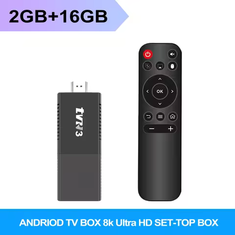 Factory TVR3 TV Stick Android 4K HD 2GB 16GB TV Box 2.4G Wifi Smart TV Box Media Player TV Receiver