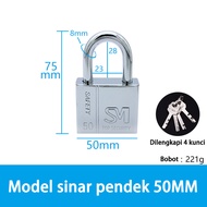 Gembok Stanless Anti Karat/Anti Maling/Gembok Anti Rust/Gembok Anti Cut