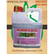 EB HARA 566 - 4L - Glufosinate-ammonium 5.66 /  PAGI SEMBUR PETANG SUDAH KESAN (KUAT PADA Garrant 56