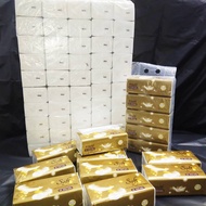 มีของพร้อมส่ง Soft กระดาษทิชชู่ทอง เช็ดหน้า ไร้ฝุ่น ไซส์ L ขนาด19x18cm จำนวน350แผ่น หนา2ชั้น ราคาถูก