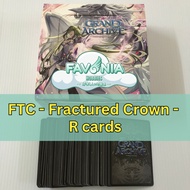 Grand Archive TCG- GATCG- Fractured Crown- FTC R- R Cards