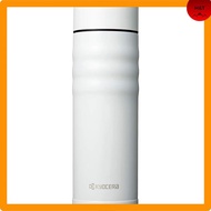 Kyocera water bottle ceramic coffee bottle mag bottle 500ml screw type inner ceramic coated vacuum insulated structure keeping warm cold CERAMUG White MB-17S WH