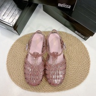 【September】 2022 New Fashion Melissa Womens Shoes Ladies Roma Anti-Slip Sandals Female Fashion Flat Heel Jelly Holiday Beach Shoe