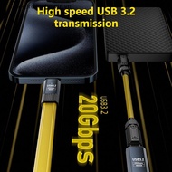 FJR USB C Extension Cable Male To Female Type C USB3.2 20Gbps 8K@60HZ Video Cord 100W For Pro HOT