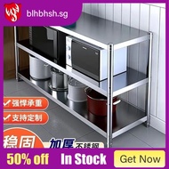 [in stock]Stainless Steel Kitchen Storage Rack Floor Oven Rack Storage Rack Multi-Layer Pot Rack Storage Rack Microwave Oven Storage Rack