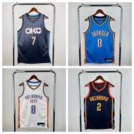 [Hot pressed]Oklahoma City Thunder Basketball Jersey With LOGO Williams Westbrook Holmgren Alexander