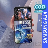 HP SAMSUNG A24 [ MG-243 ] Latest SAMSUNG A24 2023 Glass Softcase Softcase SAMSUNG A24 Softcase Gloss