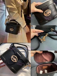 Coach GEORGIE GEM CROSSBODY IN BLOCKED SIGNATURE CANVAS (COACH 5504) BAG HANDBAG 盒子包 飯盒包 化妝袋