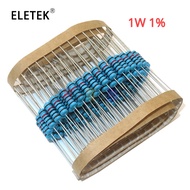 20Pcs 1W 1%  Metal Film Resistor 47R 100R 220R 470R 1K 22K 4.7K 10K 2.2M Ohm Resistance