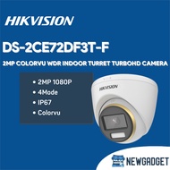 HIKVISION DS-2CE72DF3T-F 2MP COLORVU WDR INDOOR TURRET TURBOHD CAMERA