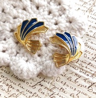 Vintage Jewelry 西洋古董飾品 AVON 對稱 優雅 飛揚 針式耳環