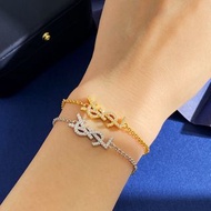 Saint Laurent YSL outlet bracelet 金色字母 手鍊