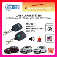 Perodua Myvi, Viva & Alza OEM Car Alarm System & Security pnp buzzer remote car lock plug n play
