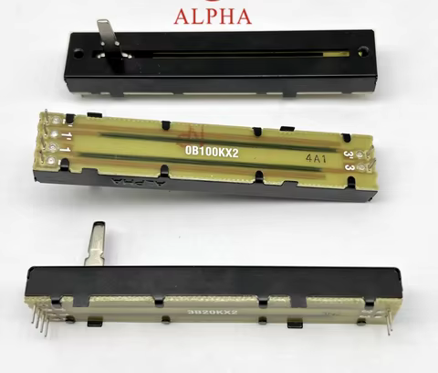 1 PCS Taiwan ALPHA Aihua 8.8cm B100K B50KX2 B20Kx2 dual potentiometer shaft length 15MM