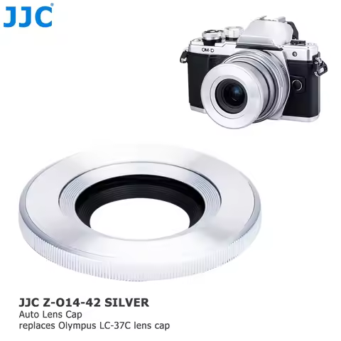 JJC Auto Lens Cap for Panasonic G Vario 12-32mm f/3.5-5.6 ASPH Olympus M.ZUIKO DIGITAL ED 14-42mm f/