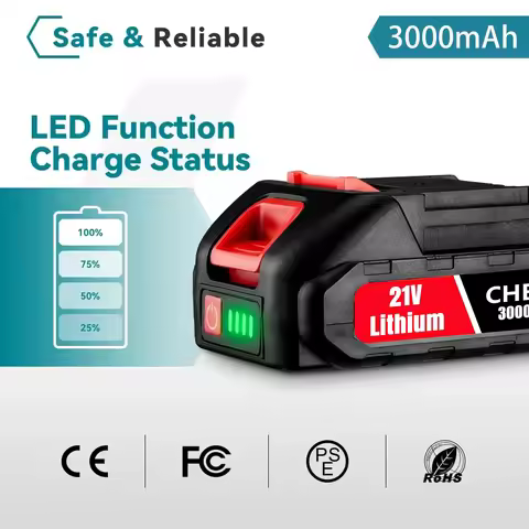 21V Li-ion Battery Pack 5S2P 3000-9000mAh1-3Pack: Fast Charging for Makita 18V Electric Drill & Driv