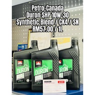 Diesel Engine Oil (1L) Petro-Canada Duron Shp 10W-30 Synthetic Blend