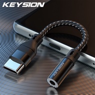 KEYSION USB Type C ถึง3.5Mm ชิพ DAC อะแดปเตอร์หูฟัง USB C ถึง3.5 Aux สายสำหรับ iPhone 15 Pro Max Mac