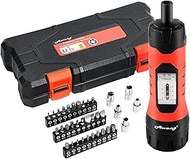 Awang 1/4” Drive Torque Wrench Screwdriver Set 1-6NM,36 Pieces Torque Screwdriver Wrench Bits Set wi