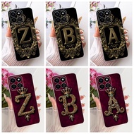 For Honor X7c Case ALT-NX1 ALT-LX2 Cover Cute Crown Letters Soft Silicone Shockproof TPU Phone Case 
