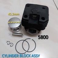 Cylinder Block Boringan Silinder Blok mesin Chain Saw 5800 58 5880 mesin sinso sensor mini kecil 58c