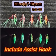 MICROJIG BAIT FULL GID MICROJIG FISHING BAIT INCLUDING ASIST JIG UL FISHING BAIT JIG 7-20GRAM