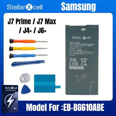 StellarXcell Choice Battery For Samsung J7 Prime/J7 Max/J4+/J6+,EB-BG610ABE OEM battery replacement 