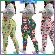 zzz Womens Stretchy Yoga Pants Christmas Butt Lift Leggings Elastic Pants Yoga Pants