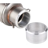 Universal 60mm to 51mm Motorcycle Exhaust Pipe Adapter Aluminum Exhaust Midpipe Muffler Connector