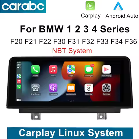 Wireless Carplay Android Auto 10.25" Multimedia Screen For BMW NBT 1 2 3 4 Series F20 F21 F22 F30 F3