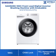 SAMSUNG 10KG Front Load Digital Inverter Washing Machine with Ecobubble WW10T634DLH/FQ | AI Control | Auto Dispense