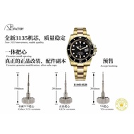 VS New Product Maximum 3135 All-Gold Black/Blue Water Ghost Comes, One-Piece Handle Heart, Real Modi