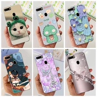 Huawei Y6 Prime 2018 ATU-L42 / Y6 (2018) ATU-L22 Cute Cat Dinosaur Pattern Soft Silicone TPU Phone Case