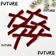 HL-FUTU 18pcs Set Hanging Pendant, Merry Christmas Red Green Brown Xmas Tree Ribbon,  Velvet 1/1.5/2